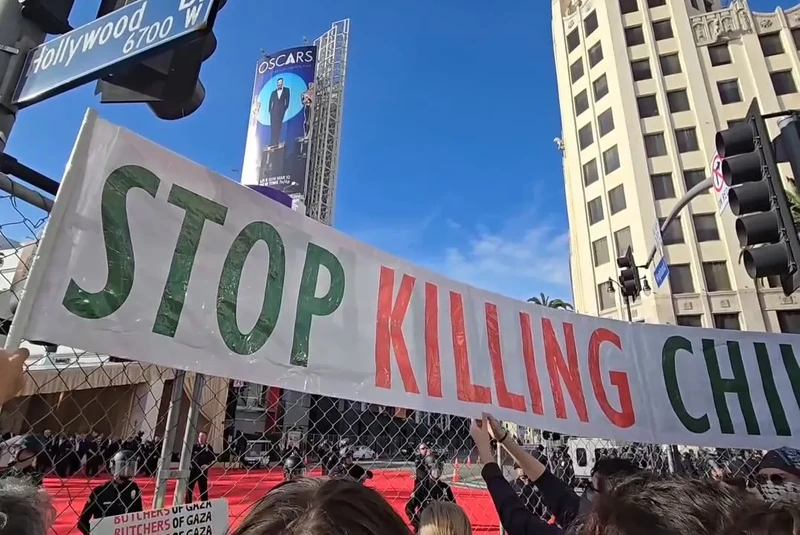 Hands Off Rafah No Awards Amid Genocide Oscars Action 2